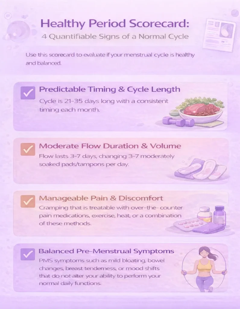 healthy period scorecard from Complete Women's Care of Alabama evaluate if your menstrual cycle is healthy